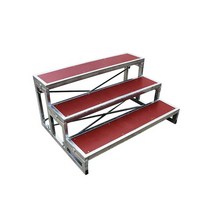 접이식 디딤대 공연 계단 성가대 축제 무대 설치 단상, 3단/미끄럼 방지