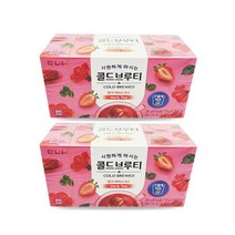 [유니크앤몰] 찬물에 바로!! 담터 콜드브루티 20T 딸기 히비스커스, 2개