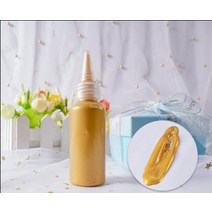 아크릴물감 60ml 금속 아크릴 페인트 후크 라인 붙여 넣기 금색과 은색 diy 63, 옐로우 골드
