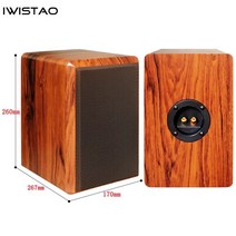 자작 스피커 통 DIY 업소용 매장 카페 패시브 대형 우드 iwistao 4 인치 풀 레인지 빈 캐비닛 인클로저 나무 15mm 고밀도 mdf 보드 볼륨 7.2l diy, 하얀