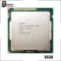 인텔셀러론 G530 2.4 GHz 중고 듀얼코어 CPU 프로세서 2M 65W LGA 1155, 한개옵션0