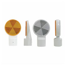 ABS 델리네이터(100파이), 양면, 백색, 1개