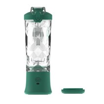 두유 만드는 가전 홍삼 기계 휴대용 블렌더 600ML 전기 과즙기 과일 믹서 4000mAh USB 충전식 스무디 미니 개인 색상, green