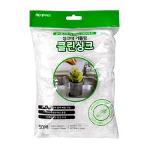 자연분해 싱크대 배수구 음식물 거름망 클린싱크 50매입 4개, 1개, 50개입