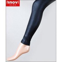 (이노비아)검정색 샤이닝 광택펄스판 9부레깅스(9901)