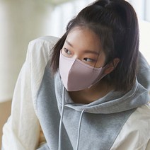 숨쉬기편한 구리 필터 빨아쓰는 스포츠 면 마스크 모브핑크 (교체형 필터 3매 포함), 모브핑크-M, 2팩(30개입)