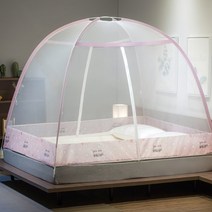 MBH 두꺼운유리섬유이중문몽골모기장, 100*200cm, XZY 소원 분말
