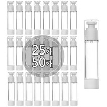 [50개묶음판매] 에어리스 진공에센스 펌프용기(R형) 20ml 30ml 50ml 80ml 100ml 휴대용 공병 용기, 50개