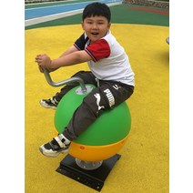 놀이터 기구 스프링 흔들목마 흔들그네 용수철 의자, 녹색 회전의자