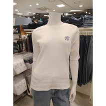 뱅뱅 뱅뱅 여성 라운드넥 골지 티셔츠CTI113송파점