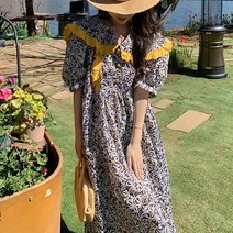 무슈봉빅사이즈 휴양지룩 추천 빅카라 데이지 롱원피스