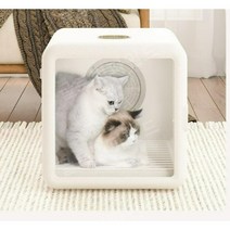 PETZHIDI 펫 드라이이룸 애완동물 반려동물 강아지 고양이 건조 드라이 대용량 송풍기, 라이트럭셔리스마트구형업그레이드+무선정수기