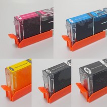 식용잉크 카트리지 5색/식용종이 먹는종이 식용프린터 식용카트리지 포토케익프린터 아이싱시트 푸드펜 식용색소, 빨강