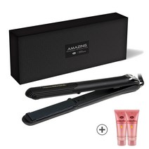 진 어메이징 전문가용 매직기 미용실 고데기 판고데기 고대기, 진 어메이징 블랙다이아몬드 매직기 + 열보호 에센스