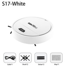 자동 물걸레 청소기 샤오미 스위퍼 로봇 지능형 가정용 충전 습식 이중 목적, [12] Mi S17 White