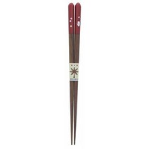 이시다 일본제 젓가락 화 토끼 나무 (천연 나무) 아크릴 18cm 레드 イシダ 日本製 箸 華うさぎ 木製 (天然木) アクリル 18cm 赤