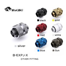 BYKSKI G1/4 남성용 로터리 커넥터 G 카드 익스텐더용 확장 계약 (16-22mm) 크로스 파이어 연결 SLI, 03 Red