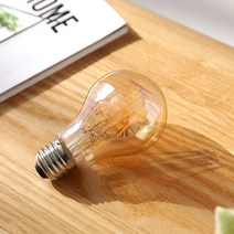 마켓비 LED 전구 E26 에디슨 A60G 4W 전구색(노란)