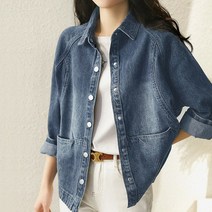 봄신상 캐쥬얼 여성 데님 청자켓
