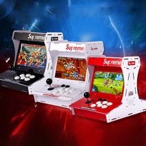 레트로게임기 오락실 가정용 오락기 추억의 옛날 아케이드 미니 게임기 2인용, 레트로게임기 화이트-6067-1-