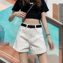 매운 여동생 블랙 데님 반바지