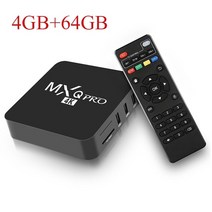 mxq pro android 11.0 tv box 4k hd 2.4g wifi malig31 cpu media player set top box with eu 플러그, 나는 플러그, 4GB 64GB