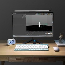 컴퓨터 책상 스크린 모니터 LED 조명 스크린 바, 【검정】비대칭★안티블루라이트/스트로보스코프없음