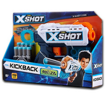 엑스샷 엑셀 진동건 장난감총 + 다트 8p, 혼합색상