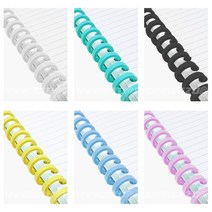 30공 루즈링 제본 바인더링(50개입), 검정, 10mm