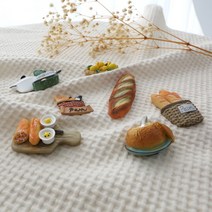 브런치타임 자석 캐릭터자석 주방소품 피규어 마그네틱, 브런치타임_바게트플레이팅