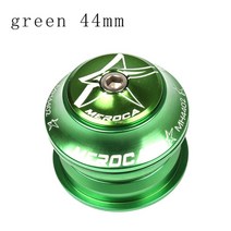 meroca 자전거 헤드셋 스티어링 칼럼 1 18 44mm mtb 포크 볼 헤드 베어링 테이프 레드 산악 자전거 헤드폰 와셔 스레드리스, 06 green 44mm