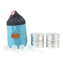 WENYAN 보관 가방이있는 주석 상자 컨테이너 야외 캠핑을위한 야외 보관 상자 컨테이너, 80G, 알류미늄