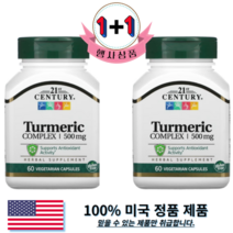 21세기센트리 강황 터메릭 컴플렉스 500mg 베지캡슐 60정 2팩