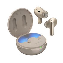 LG TONE Free FP9 - 플러그 앤 무선 연결 UVnano 충전 케이스 Flex Action Bass및 IPX4 방수 기능이 있는 액티브 노이즈 캔슬링 True Wir, Haze Gold
