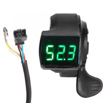 전동킥보드스위치 전자 자전거 thumb throttle lcd 디지털 배터리 전압 디스플레이 스위치 전기 자동차 디스플레이 스위치 핸들 finger thumb throttle
