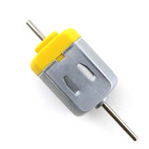 DC 1.5V-12V 마이크로 130 카본 브러시 모터 더블 샤프트 3000-7000RPM Diy 장난감 모델 소형 풍력 발전기, 01 Yellow back motor