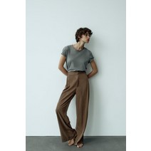 독일 자라 ZARA 풀 렝스 팬츠 - 미드 에크루