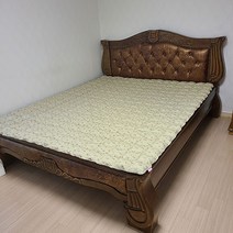 한이 순면선염프린트 돌침대매트 돌침대패드, 그린