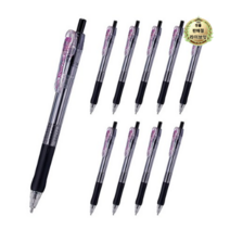 라이브잇 제브라 타프리클립볼펜 1.6mm, 110개, 블랙