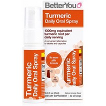 영국 베러유 BetterYou Turmeric Daily Oral Spray 터메릭 데일리 액상 스프레이 오렌지향 25ml, 4팩