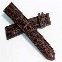 브라운 악어가죽밴드 시계줄 20mm 악어 악어스트랩.악어가죽줄. 원시계 pistos1983