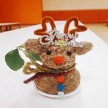 루돌프 토피어리재료 미니화분 체험학습 공기정화, 원숭이