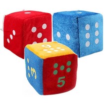 [동화오피스] 스펀지주사위(소10cm) 색상선택 - 헝겊주사위 숫자주사위, 레드