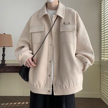 남성 작은 향기 바람 재킷 남성 봄 가을 유행 브랜드 하이 스트리트 모직 유행 잘 생긴 하이 엔드 감각 남성 재킷 캐주얼 올 매치