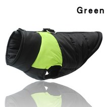 패딩 겨울 개 옷 방수 애완 동물 조끼 지퍼 자켓 작은 중형 대형 Pug Chihuahua French Bulldog Coat, 06 Bright Green_06 XXXL
