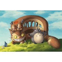 이웃집토토로 캐릭터 직소퍼즐 지브리 애니 굿즈 집콕 생활 스트레스해소 친구 가족 선물용, 토토로-06, 300피스
