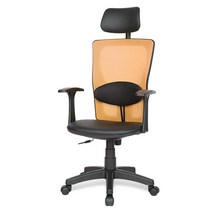 체어포커스 아이백 DI 대요추 헤더형 의자 메쉬, 오렌지