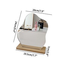 반사경 실내 도로 반사경 불규칙한 꽃 거울 아크릴 화장 벽걸이 장식 기숙사 침실 데스크탑 트레이, 09 Style 9