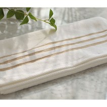 스프링앤유 국산 호텔수건 170g, 스트라이프 베이지, 5개