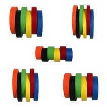 다양한 칼라 종이 마스킹테이프 페인트작업 실리콘 니스칠 작업용 현장용 40M 넉넉한길이, 48mm, 적색